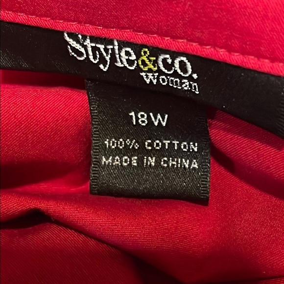 Style & Co. Vibrant Red Trench Coat - Picture 7 of 7